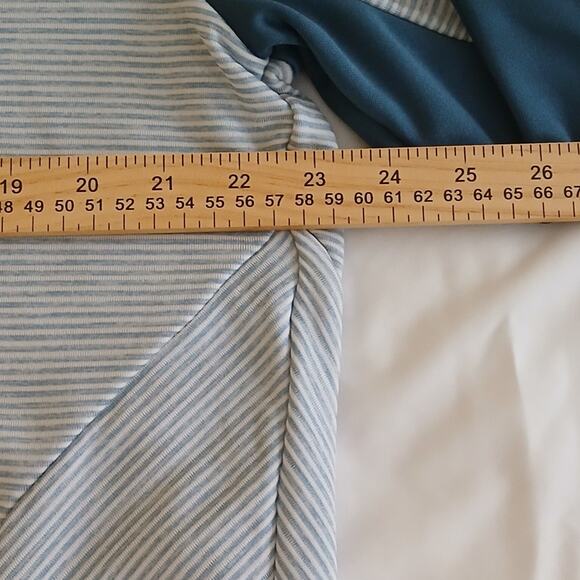 Callaway Sweater Men L Gray Striped Golf 1/4 Zip Pullover Performance Fleece - Picture 13 of 14